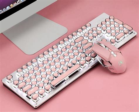 Retro Typewriter Style Wireless Mechanical Keyboard and Mouse Set– The ...