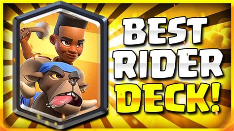 Best Ram Rider Deck To Dominate In Clash Royale Youtube