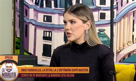 Emily Burghelea detalii despre a doua naștere Vedeta a dezvăluit ce