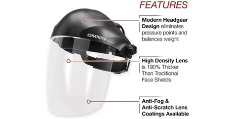 Lincoln Electric Omni Shield Professional Face Shield Anti Fog Shield