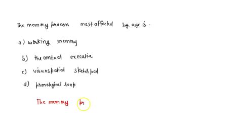 SOLVED: The phonological loop, visuospatial sketchpad, and central executive are the three ...