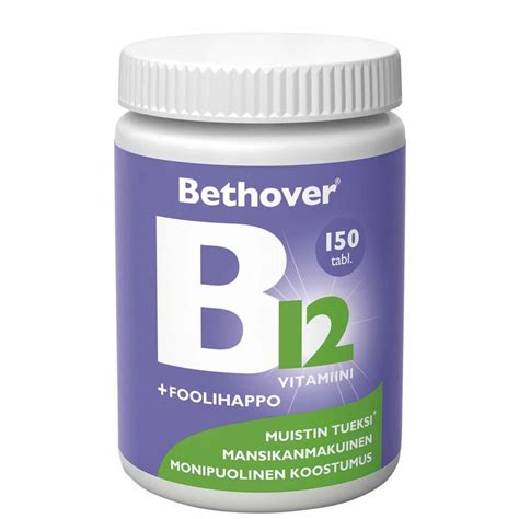 Bethover B12 Foolihappo 150kpl Yliopiston Apteekki