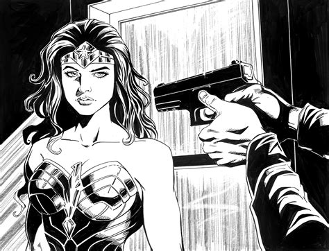 Wonder Woman Comic Strip Black And White