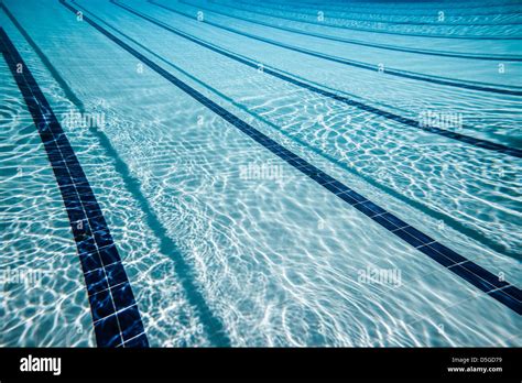 Swimming Pool Under Water Stock Photo Alamy