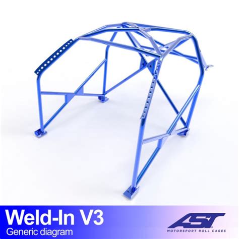 Roll Cage Vw Beetle Mk1 2 Doors Hatchback Weld In V3