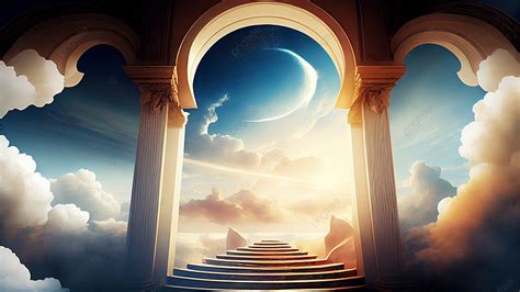 Heaven Gate Background Sacred Lineage Door Sacred Background Image