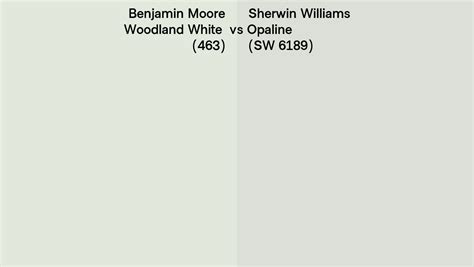 Benjamin Moore Woodland White Vs Sherwin Williams Opaline Sw