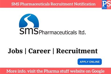 Sms Pharmaceuticals Hiring For Production Quality Control Quality