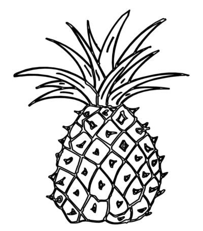 Coloriage Ananas Imprimer