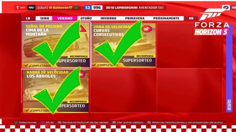 Forza Horizon Eventos De Temporada Verano Serie Automovilismo