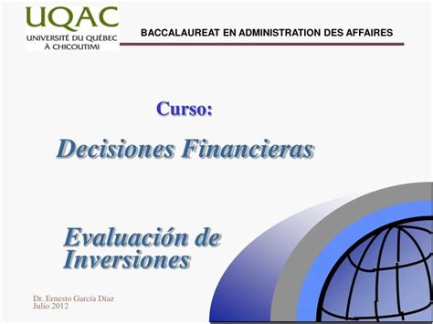 Ppt Decisiones Financieras Powerpoint Presentation Free Download