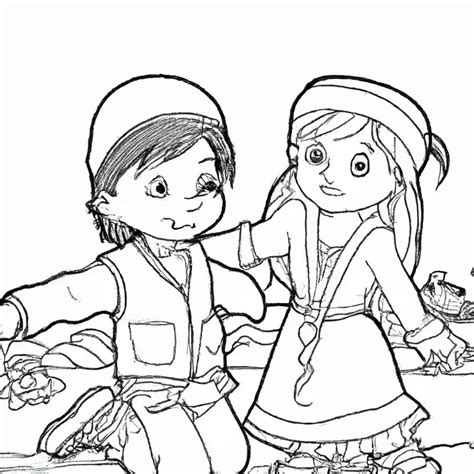 Isaac E Rebeca Desenhos Para Imprimir E Colorir Para Uma Tarde Divertida