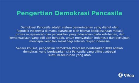 Demokrasi Pancasila Pengertian Ciri Ciri Dan Prinsip