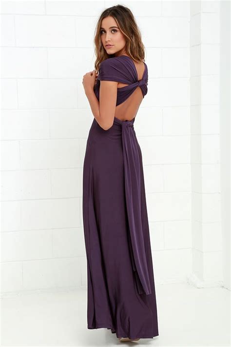 Always Stunning Convertible Purple Maxi Dress Purple Maxi Dress Maxi