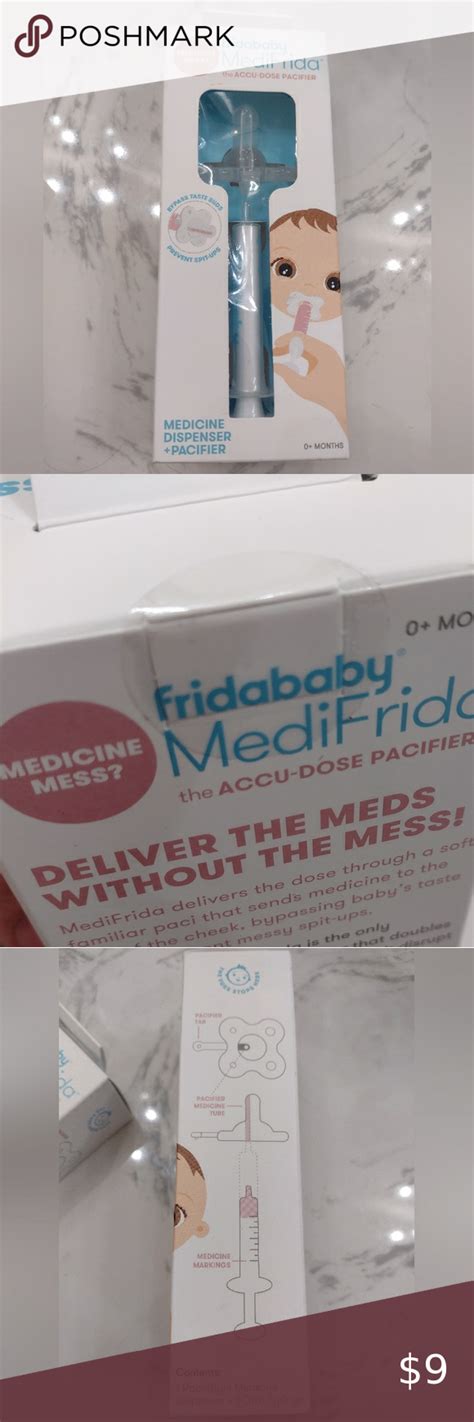 ♥️5 for $25♥️FridaBaby MediFrida AccuDose Pacifier | Fridababy, Pacifier, Rud