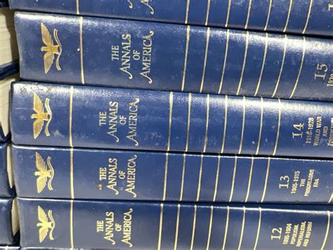 1987 The Annals Of America 21 Volume Book Set W Introduction Booklet