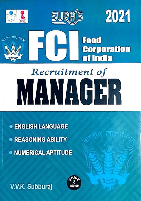 Buy Food Corporation Of India FCI Manager Exam Books In English