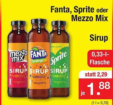 Fanta Sprite Oder Mezzo Mix Sirup Angebot Bei Zimmermann 1Prospekte De