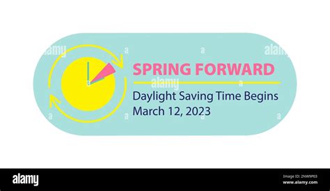 Daylight Saving Time Begins 2023 Web Banner Move Your Clocks Forward