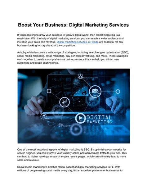 Ppt Boost Your Business Digital Marketing Services Powerpoint