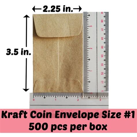 Coin Envelope Pcs Size No Kraft Brown In X In Lazada Ph