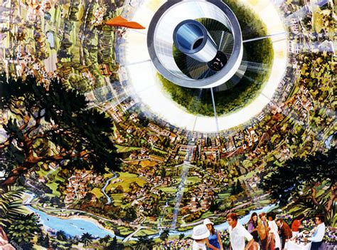 Science Art Inside A Bernal Sphere Colony By Rick Guidice Nasa Ames