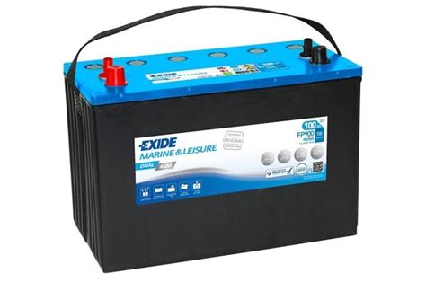 Batería Exide EP900 Dual AGM 100 Ah