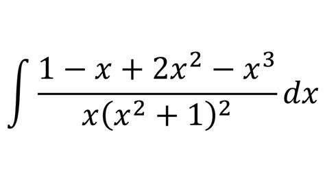 Integration By Partial Fractions Repeated Irreducible Quadratic Factors Youtube