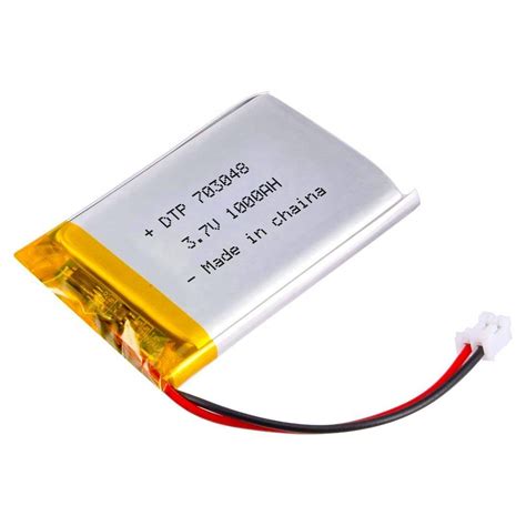 Hot Sale Dtp703048 Lithium Polymer Battery Cell 3 7V 1000mAh Li Ion