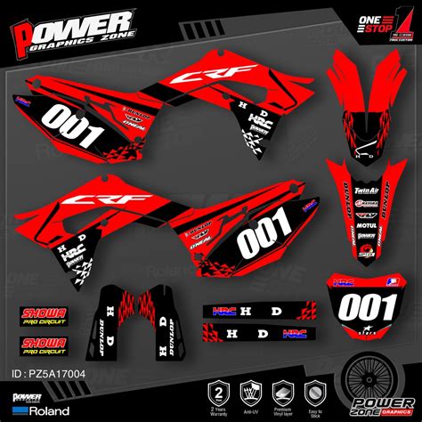 PowerZone Custom Team Graphics Backgrounds Decals Stickers Kit For