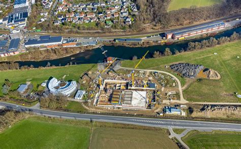 Menden Sauerland Aus Der Vogelperspektive Baustelle Zum Neubau Des