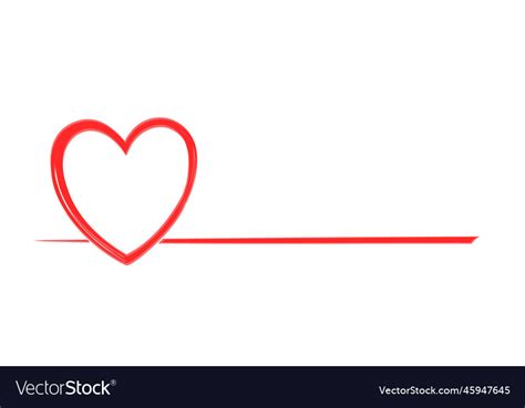 Symbol Of Stylized Heart Royalty Free Vector Image