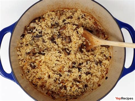 Baked Brown Rice With Mushrooms And Onions Recipe Yeprecipes