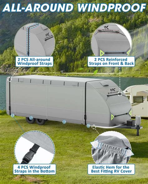 K Musculo Rv Cover Ft Heavy Duty Travel Trailer Cover With