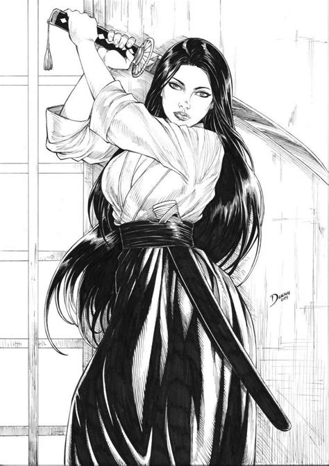 Shi by Deilson on DeviantArt | Samurai art, Character art, Female samurai