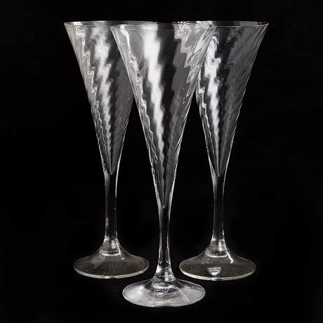 Gunnar Cyr N Champagneglas St Helena Orrefors Glas Serviser