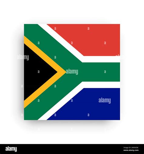 Square Vector Flag Of South Africa Stock Vector Image Art Alamy