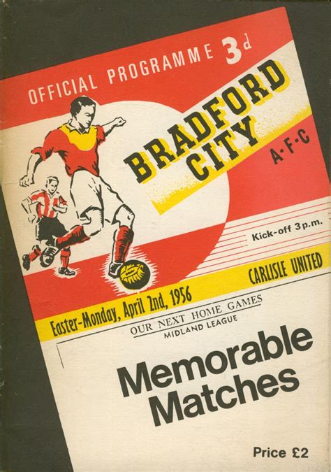 BRADFORD CITY A F C MEMORABLE MATCHES Books On Football Clubs