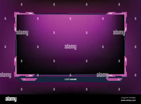 Futuristic Gaming Screen Interface Decoration With Girly Pink Color Girl Gamer Streaming