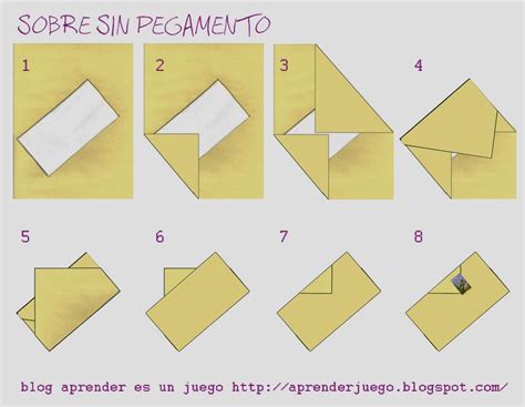 Tecnicas De Doblado De Papel Para Cartas