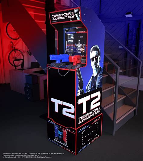 Arcade Up Terminator Judgment Day Arcade With Riser And Lit Marquee