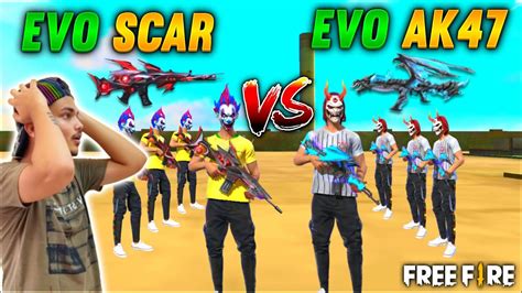 Free Fire New Evo Scar Vs Evo Ak Which One Is Better Full