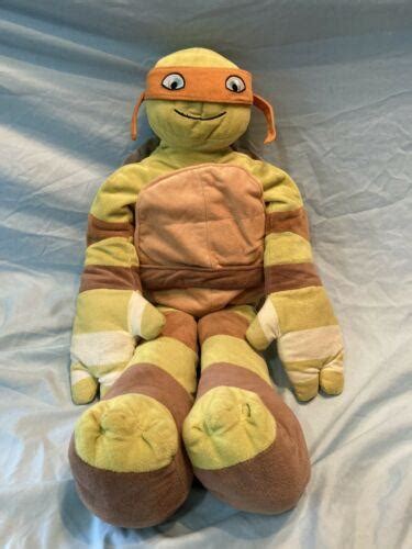 NICKELODEON TMNT MICHELANGELO SOFT STUFF ANIMAL PLUSH ABOUT 24 ...