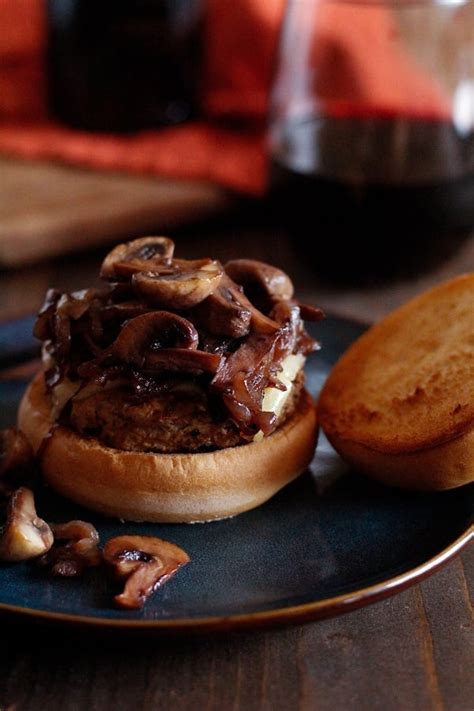 Caramelized Shallot And Mushroom Turkey Burgers