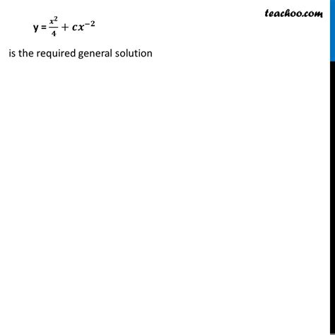 Example 15 Find General Solution X Dy Dx 2y X2 Examples