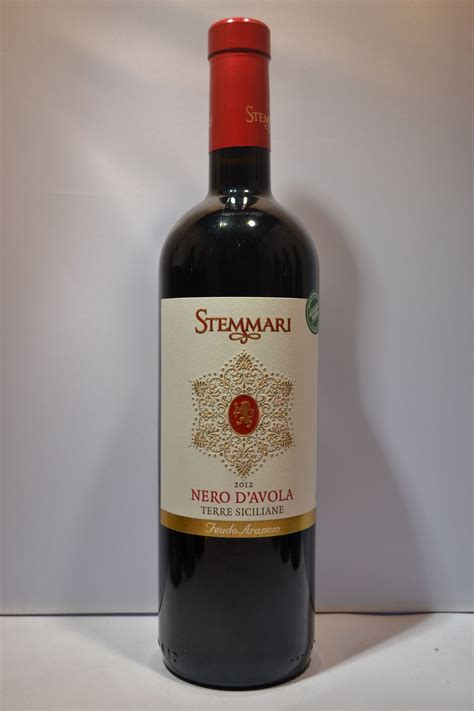Feudo Arancio Stemmari Nero Davola Terre Siciliane Igt Italy 2012