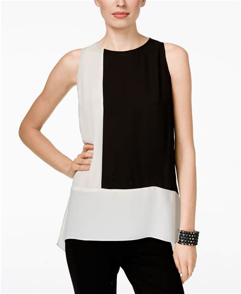 Inc International Concepts Colorblocked Sleeveless Top Only At Macys