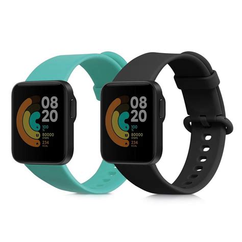 Kwmobile Uhrenarmband 2x Sportarmband Kompatibel Mit Xiaomi Mi Watch Lite Redmi Watch