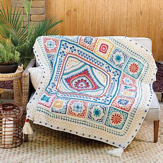 Ravelry Moroccan Tile Crochet Afghan Pattern By Lena Skvagerson