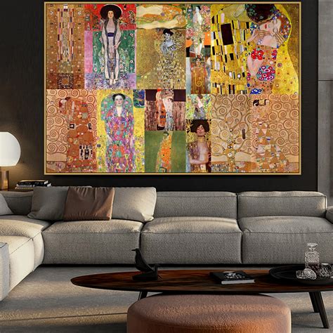 Gustav Klimt Antiguo Maestro Famoso Artista Serpientes De Agua Amigos